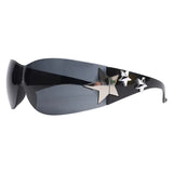 Designer Wraparound Sunglasses: Unisex Punk Style