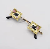 Glamour Steampunk Rhinestone Sunglasses