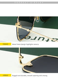 Oversize Rimless Square Sunglasses