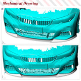 Carbon Fiber Front Bumper Lip Spoiler for BMW 3 Series G20 320i 330i M Sport M340i Front Bumper Lip Splitters Guard 2020-2023