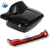 Waterproof ABS King Tour Pak Pack Topbox Top Box Case for Harley Davidson Touring Road King Street Ultra Electra Glide 09 21