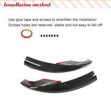 Prepreg Dry Carbon Fiber Front Splitters For McLaren 570 570S 570GT 2015-2020 Front Bumper Protector Canards Splitters Aprons