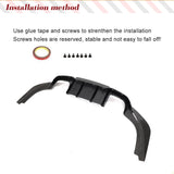Rear Diffuser Lip For BMW F87 M2 M2C Competition 2016 - 2018 Car Rear Bumper Diffuser Lip Spoiler Splitters Carbon Fiber 3Pcs