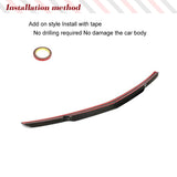 Carbon Fiber Car Rear Trunk Racing Spoiler for Mercedes-Benz E Class W212 E300 E350 E63 2010-2015 Car Rear Wing Spoiler