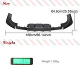Rear Diffuser Lip For BMW F87 M2 M2C Competition 2016 - 2018 Car Rear Bumper Diffuser Lip Spoiler Splitters Carbon Fiber 3Pcs