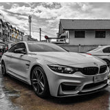 Real Carbon Fiber Side Skirts Extension Spoiler For BMW 4 Series F82 M4 Coupe 2014-2019 Carbon Rocker Plate Lip