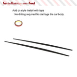 Carbon Fiber Side Skirt Extension Lip for Mercedes Benz W222 S550 Sport S63 S65 Car Side Skirts Lip Spoiler Body Kits Protector