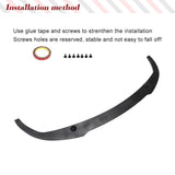 Carbon Fiber Front Bumper Lip Spoiler for BMW 3 Series G20 320i 330i M Sport M340i Front Bumper Lip Splitters Guard 2020-2023