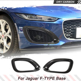 Dry Carbon Car Front Air Vent Trims For Jaguar F-TYPE Base 2021UP Car Side Vent Air Fender Racing Car Body Kits