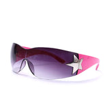 Designer Wraparound Sunglasses: Unisex Punk Style