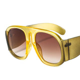 Round Thick Frame Jag Sunglasses