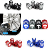 Skull Design Long Tooth Tire Valve Caps