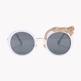 Leopard Round Frame Sunglasses