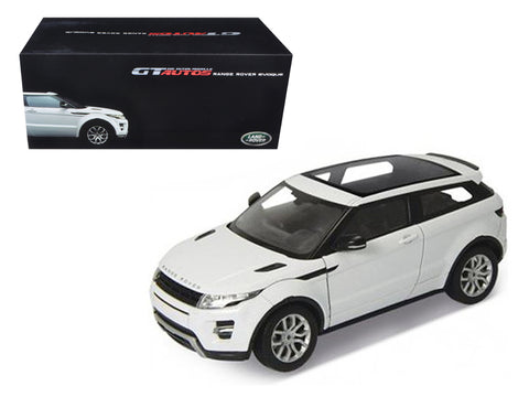 Range Rover Evoque White With White Roof 1/18 Diecast Car Model by Welly
