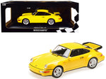 1990 Porsche 911 Turbo Yellow Limited Edition to 600 pieces Worldwide 1/18 Diecast Model Car by Minichamps