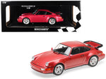 1990 Porsche 911 Turbo Metallic Red Limited Edition to 504 pieces Worldwide 1/18 Diecast Model Car by Minichamps