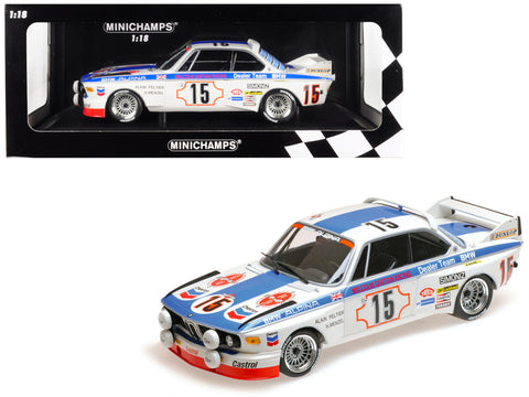 BMW 3.0 CSL #15 Harald Menzel / Alain Peltier \"BMW Alpina\" 24 Hours SPA 1973 (Malcolm Gartian Racing) Limited Edition to 336 pieces Worldwide 1/18 Diecast Model Car by Minichamps