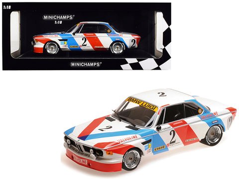 BMW 3.0 CSL #2 De Fierlant / Xhenceval Winners 24 Hours SPA 1975 (Luigi Racing) Limited Edition to 360 pieces Worldwide 1/18 Diecast Model Car by Minichamps