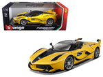 Ferrari FXX-K #15 Yellow 1/18 Diecast Model Car by Bburago