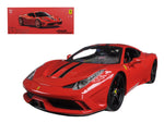 Ferrari 458 Red Speciale Signature Series 1/18 Diecast Model Car by Bburago