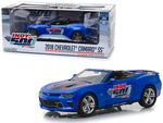2018 Chevrolet Camaro SS Convertible Blue \"102nd Indy 500 Presented\" by PennGrade Motor Oil 500 Festival Event Car 1/24 Diecast Model Car by Greenlight