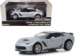 2019 Chevrolet Corvette Z06 Coupe Blade Silver Metallic 1/24 Diecast Model Car by Greenlight