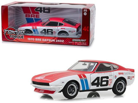 1970 Datsun 240Z #46 John Morton BRE (Brock Racing Enterprises) \"Tokyo Torque\" Series 1/24 Diecast Model Car by Greenlight