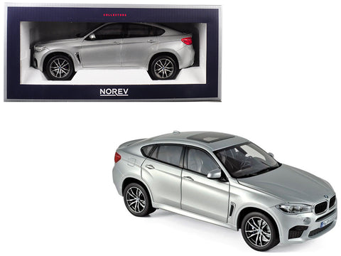 2015 BMW X6 M Silver Metallic 1/18 Diecast Model Car by Norev