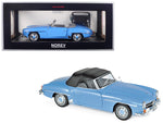 1957 Mercedes Benz 190 SL Cabriolet Blue 1/18 Diecast Model Car by Norev