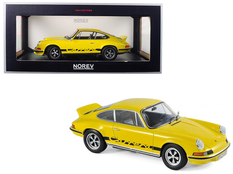1973 Porsche Carrera 911 RS Touring Yellow with Black Stripes 1/18 Diecast Model Car by Norev
