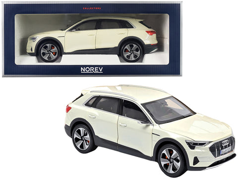 2019 Audi e-tron Yellowish White Metallic 1/18 Diecast Model Car by Norev
