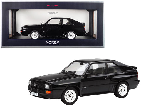 1985 Audi Sport Quattro Black 1/18 Diecast Model Car by Norev