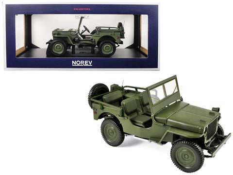 1942 Jeep Green 1/18 Diecast Model Car by Norev