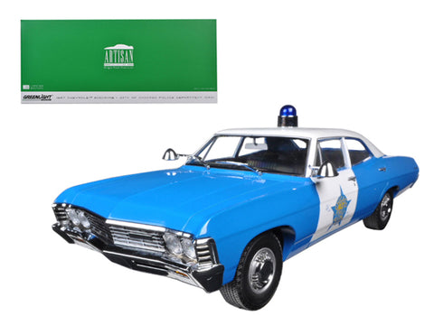 1967 Chevrolet Biscayne City of Chicago Police Department (CPD) 1/18 Diecast Model Car by Greenlight