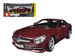 Mercedes SL 500 Coupe Red 1/24 Diecast Car Model by Bburago