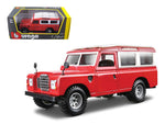 Old Land Rover Red 1/24 Diecast Model Car by Bburago
