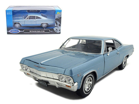1965 Chevrolet Impala SS 396 Light Blue 1/24 Diecast Model Car by Welly