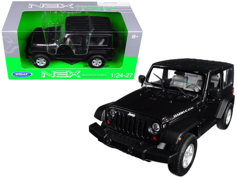2007 Jeep Wrangler Dark Gray Metallic 1/24 - 1/27 Diecast Model Car by Welly