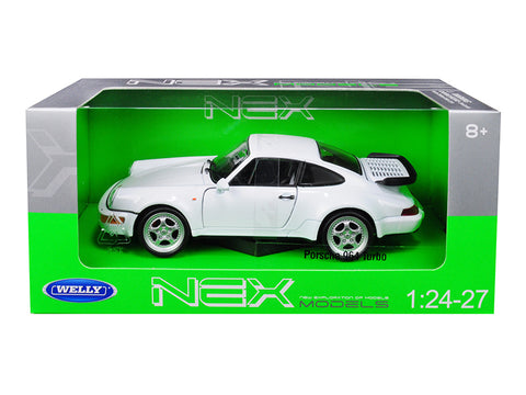 Porsche 964 Turbo White 1/24-1/27 Diecast Model Car by Welly