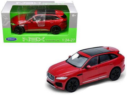 Jaguar F-Pace Red 1/24 - 1/27 Diecast Model Car by Welly