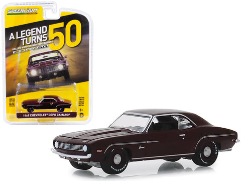1969 Chevrolet COPO Camaro \"COPO Turns 50\" Burgundy \"Anniversary Collection\" Series 8 1/64 Diecast Model Car by Greenlight