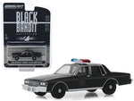 1980 Chevrolet Caprice Black Bandit Police \"Black Bandit\" Series 22 1/64 Diecast Model Car by Greenlight