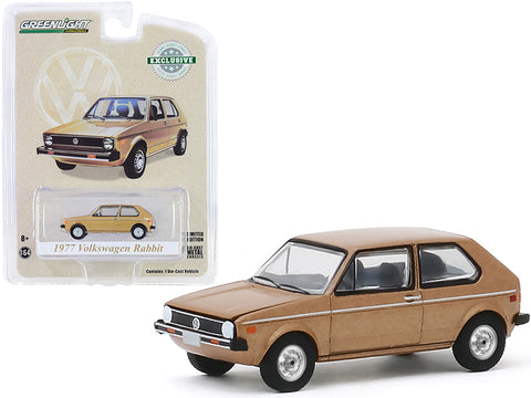 1977 Volkswagen Rabbit Champagne Metallic \"The Champagne Edition\" \"Hobby Exclusive\" 1/64 Diecast Model Car by Greenlight