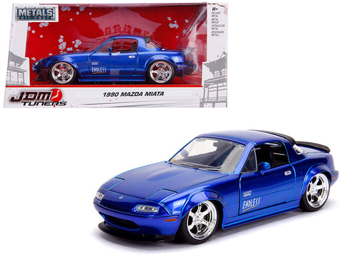 1990 Mazda Miata \"Endless\" Candy Blue \"JDM Tuners\" 1/24 Diecast Model Car by Jada