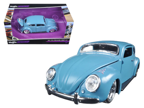 Volkswagen Beetle Blue \"Outlaws\" 1/24 Diecast Model Car by Maisto
