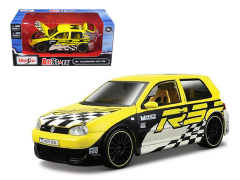 Volkswagen Golf R32 Yellow \"All Stars\" 1/24 Diecast Model Car by Maisto