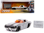1963 Chevrolet Corvette Sting Ray Raw Metal with Black Stripe \"LOPRO Lifestyle\" \"Jada 20th Anniversary\" 1/24 Diecast Model Car by Jada