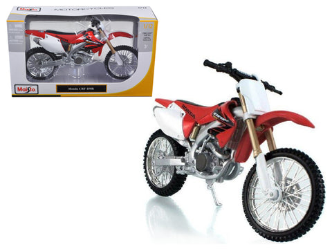 Honda CRF 450R White/Red Motorcycle 1/12 Diecast Model by Maisto