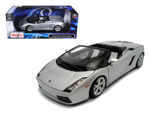 Lamborghini Gallardo Spyder Silver 1/18 Diecast Model Car by Maisto