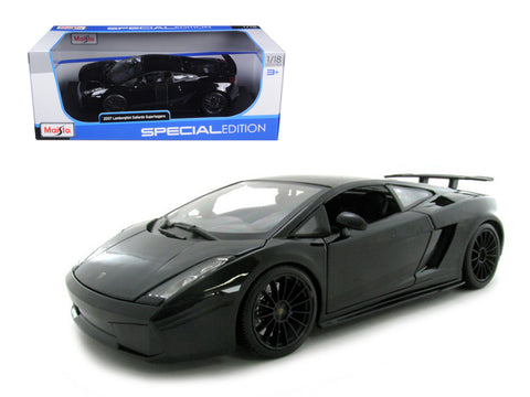 2007 Lamborghini Gallardo Superleggera Black 1/18 Diecast Model Car by Maisto